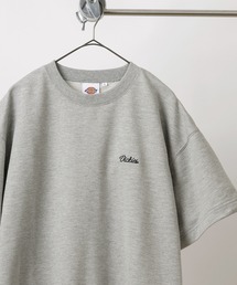 【Dickies/ディッキーズ】半袖スウェット ブランドネーム刺繍＆ピスネームタグ ワンポイント 半袖クルーネックカットソー/ビッグシルエット