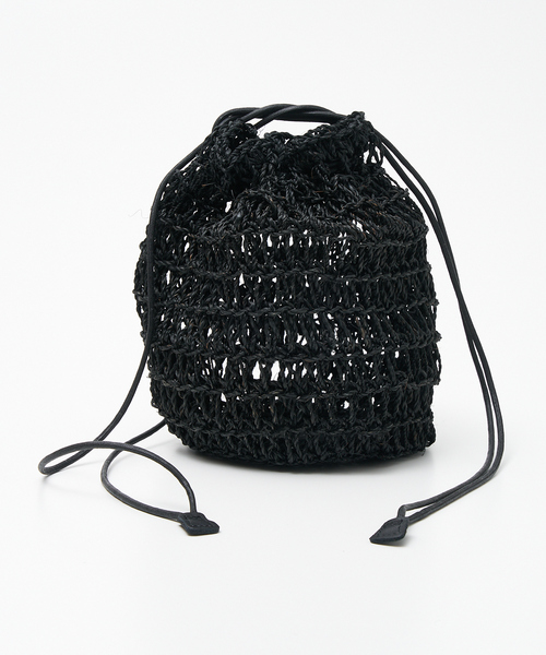 The Bagmati（ザバグマティ）の「【WEB限定】【BAGMATI】 ABACA巾着バッグ（かごバッグ・レディース・グリーン/イエロー/ブラック・フリー）」の18枚目の写真