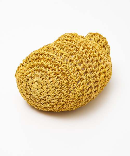 The Bagmati（ザバグマティ）の「【WEB限定】【BAGMATI】 ABACA巾着バッグ（かごバッグ・レディース・グリーン/イエロー/ブラック・フリー）」の13枚目の写真