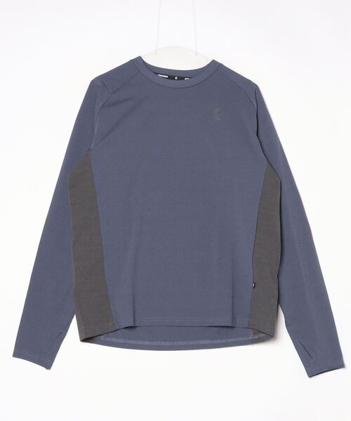 CONVERSE(コンバース)の「コンバース CS DRY LS TEE_(Tシャツ/カットソー・メンズ・ネイビー/ライトグレー/ブラック・LL/L/M)」の3枚目の写真