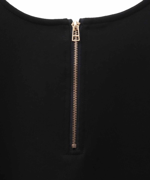 31 Sons de mode（トランテアン　ソン　ドゥ　モード）の「メッシュスリーブトップス（Tシャツ/カットソー・レディース・ブラック/オフホワイト・36）」の4枚目の写真