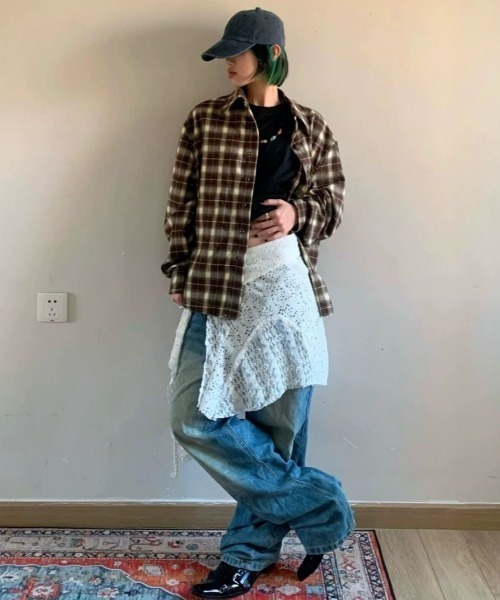 Achic(アシック)の「レース非対称巻きスカート(スカート・レディース・ホワイト・M)」の21枚目の写真