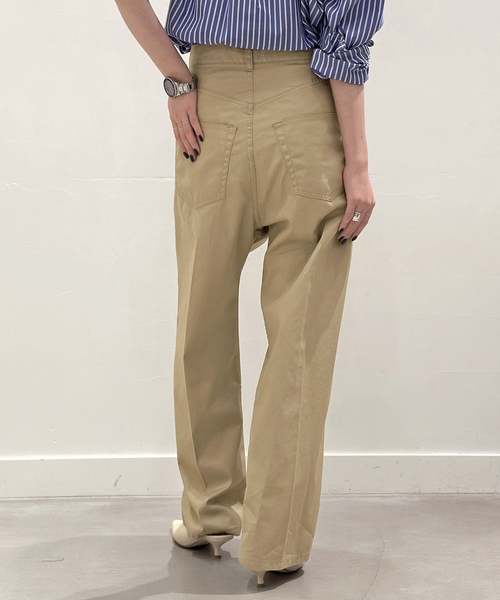 AP STUDIO（エーピーストゥディオ）の「アシンメトリーチノ（スラックス・レディース・ネイビー/ベージュ・34/36/38/40）」の8枚目の写真