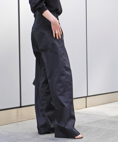 AP STUDIO（エーピーストゥディオ）の「アシンメトリーチノ（スラックス・レディース・ネイビー/ベージュ・34/36/38/40）」の15枚目の写真