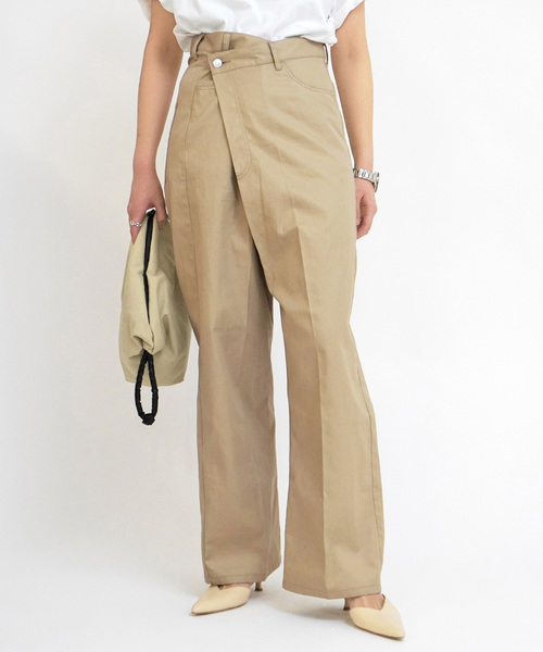 AP STUDIO（エーピーストゥディオ）の「アシンメトリーチノ（スラックス・レディース・ネイビー/ベージュ・34/36/38/40）」の20枚目の写真