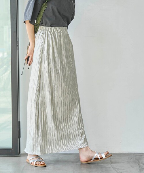 coen(コーエン)の「ラメヨウリュウナロースカート(スカート・レディース・ナチュラル/ブラック・FREE)」の11枚目の写真