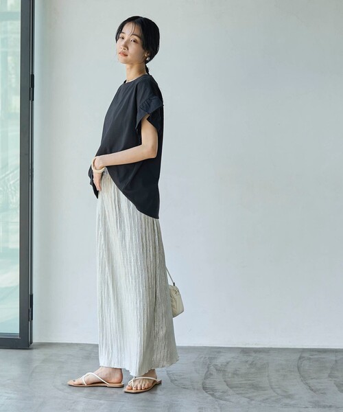 coen(コーエン)の「ラメヨウリュウナロースカート(スカート・レディース・ナチュラル/ブラック・FREE)」の17枚目の写真