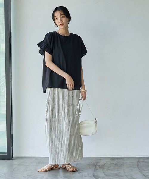 coen(コーエン)の「ラメヨウリュウナロースカート(スカート・レディース・ナチュラル/ブラック・FREE)」の18枚目の写真