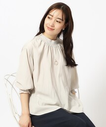 DRESKIP | ◆【9分袖】大人上品にきまる シャーリングブラウス(シャツ/ブラウス)