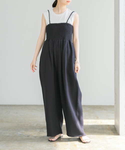 ★新品タグ付★アーバンリサーチ　マレーネビルガー　サロペット　レディース　L BY MALENE BIRGER - ☆新品タグ付☆アーバンリサーチ マレーネ