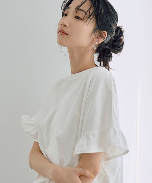 【WELLTECT】フリルデザインプルオーバー