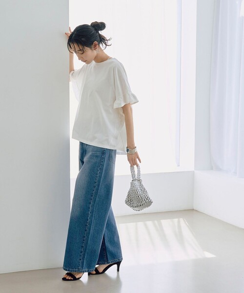 【WELLTECT】フリルデザインプルオーバー