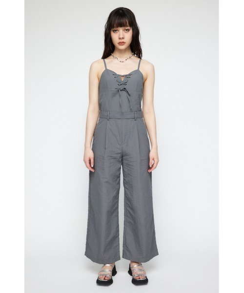 【セール】LACE UP NYLON オールインワン（つなぎ/オールインワン）｜LAGUA GEM（ラグアジェム）