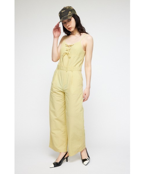 【セール】LACE UP NYLON オールインワン（つなぎ/オールインワン）｜LAGUA GEM（ラグアジェム）