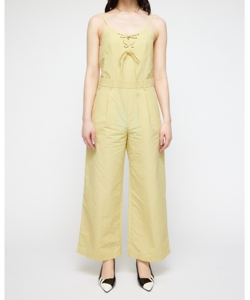 LAGUA GEM(ラグアジェム)の「LACE UP NYLON オールインワン(つなぎ/オールインワン・レディース・グレー/イエロー/ブラック・SMALL/MEDIUM)」の12枚目の写真