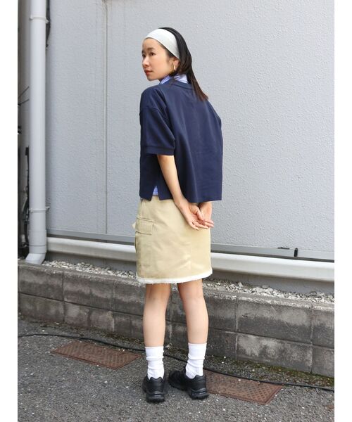 Ungrid（アングリッド）の「ロゴショートポロシャツ（ポロシャツ・レディース・レッド/ネイビー/アイボリー・FREE）」の11枚目の写真