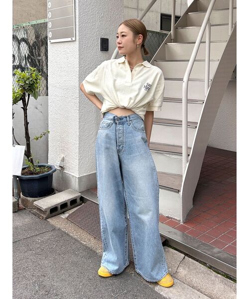 Ungrid（アングリッド）の「ロゴショートポロシャツ（ポロシャツ・レディース・レッド/ネイビー/アイボリー・FREE）」の13枚目の写真