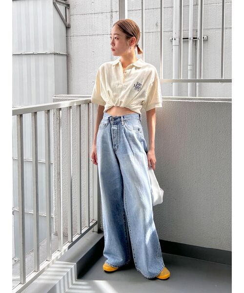 Ungrid（アングリッド）の「ロゴショートポロシャツ（ポロシャツ・レディース・レッド/ネイビー/アイボリー・FREE）」の14枚目の写真