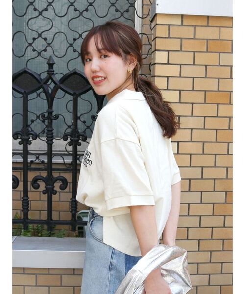 Ungrid（アングリッド）の「ロゴショートポロシャツ（ポロシャツ・レディース・レッド/ネイビー/アイボリー・FREE）」の20枚目の写真