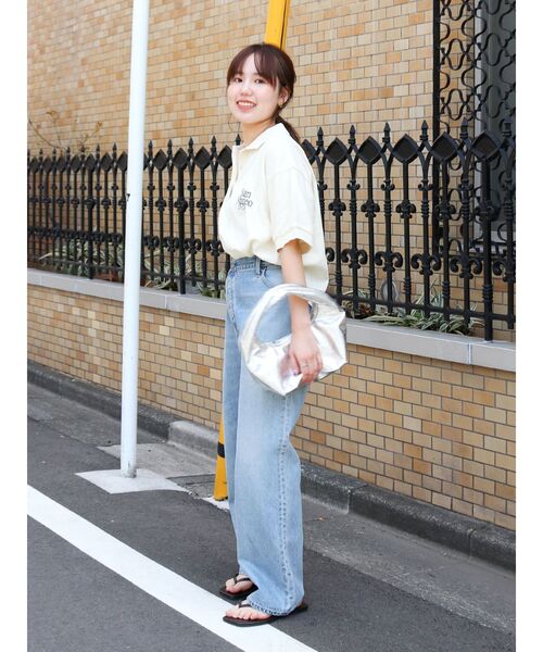 Ungrid（アングリッド）の「ロゴショートポロシャツ（ポロシャツ・レディース・レッド/ネイビー/アイボリー・FREE）」の22枚目の写真