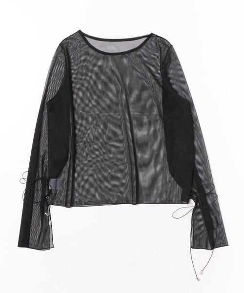 apres jour clair(アプレジュールクレア)の「【apres jour clair】スリーブデザインチュールトップス【ZOZOTOWN限定アイテム】(Tシャツ/カットソー・レディース・ブラック/ピンクベージュ/アイボリー・フリー/X-LARGE)」の12枚目の写真