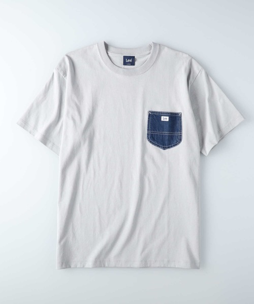 Lee(リー)の「Lee(リー)【メンズ】デニムポケットTシャツ(Tシャツ/カットソー・メンズ・ブラック・L/XL/M)」の1枚目の写真