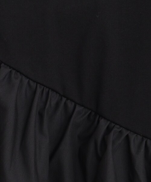 THE SHOP TK (ザ ショップ ティーケー )の「◆【UV/接触冷感/洗濯OK/毛玉になりにくい】アシメフリルプルオーバー(Tシャツ/カットソー・レディース・ブラック/オフホワイト・12/11/13)」の16枚目の写真