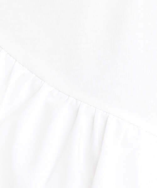 THE SHOP TK (ザ ショップ ティーケー )の「◆【UV/接触冷感/洗濯OK/毛玉になりにくい】アシメフリルプルオーバー(Tシャツ/カットソー・レディース・ブラック/オフホワイト・12/11/13)」の21枚目の写真