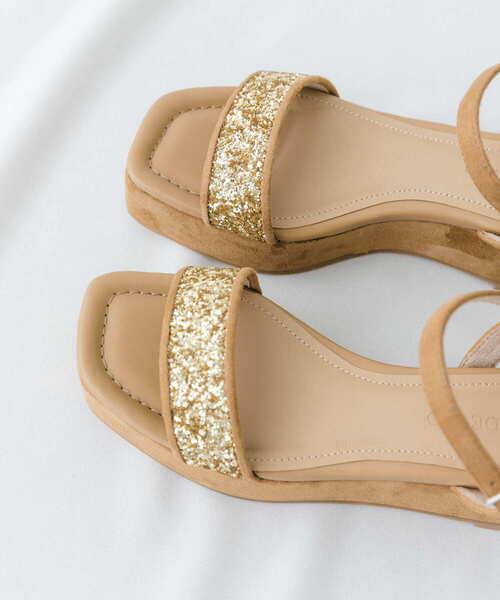 RODE SKO（ロデスコ）の「グリッターアンクルサンダル（サンダル・レディース・ベージュ/ブラック・36/37/38）」の13枚目の写真