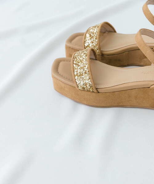 RODE SKO（ロデスコ）の「グリッターアンクルサンダル（サンダル・レディース・ベージュ/ブラック・36/37/38）」の14枚目の写真