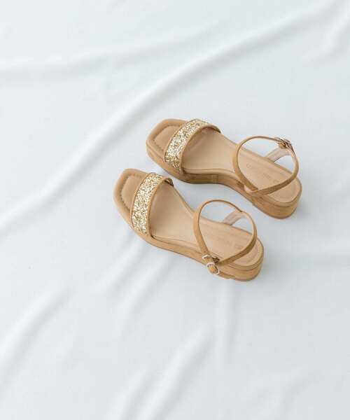 RODE SKO（ロデスコ）の「グリッターアンクルサンダル（サンダル・レディース・ベージュ/ブラック・36/37/38）」の17枚目の写真