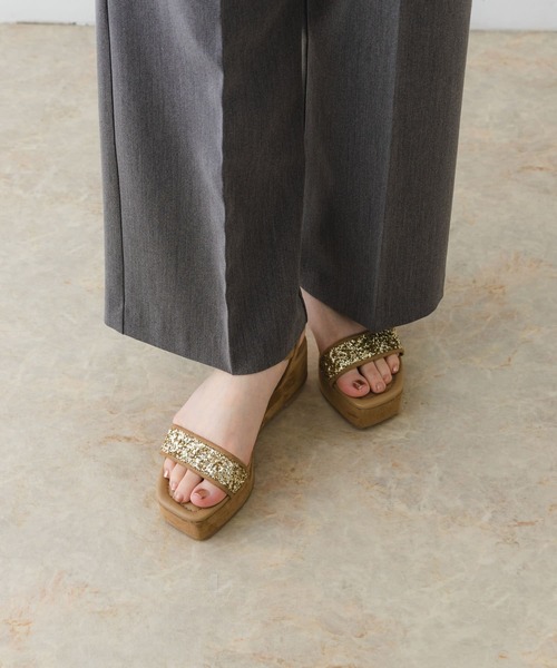 RODE SKO（ロデスコ）の「グリッターアンクルサンダル（サンダル・レディース・ベージュ/ブラック・36/37/38）」の19枚目の写真