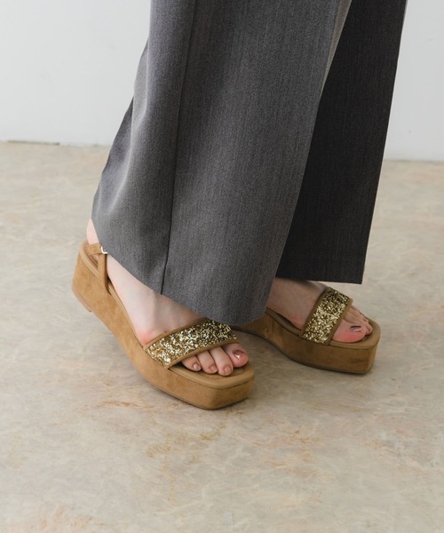 RODE SKO（ロデスコ）の「グリッターアンクルサンダル（サンダル・レディース・ベージュ/ブラック・36/37/38）」の21枚目の写真