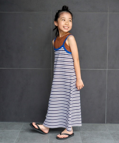 CIAOPANIC TYPY（チャオパニックティピー）の「【KIDS】バックオープンキャミワンピース（ワンピース・キッズ・ブルー/ピンク/ブラック・SMALL/MEDIUM/LARGE/X-LARGE/XX-LARGE）」の2枚目の写真