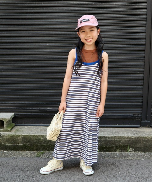 CIAOPANIC TYPY（チャオパニックティピー）の「【KIDS】バックオープンキャミワンピース（ワンピース・キッズ・ブルー/ピンク/ブラック・SMALL/MEDIUM/LARGE/X-LARGE/XX-LARGE）」の9枚目の写真