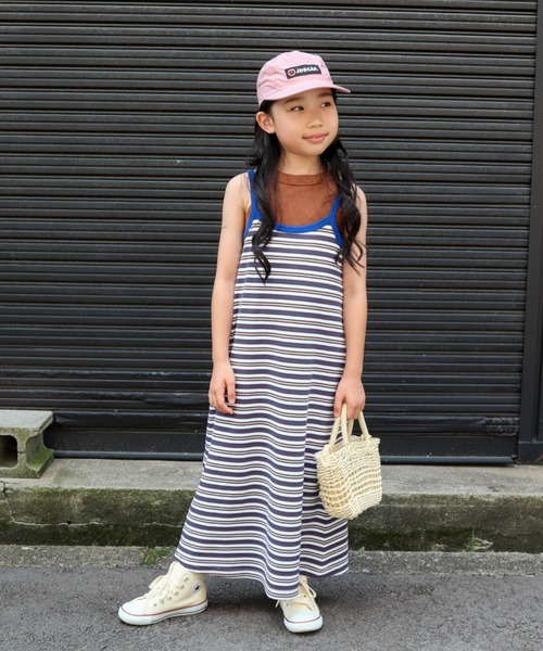 CIAOPANIC TYPY（チャオパニックティピー）の「【KIDS】バックオープンキャミワンピース（ワンピース・キッズ・ブルー/ピンク/ブラック・SMALL/MEDIUM/LARGE/X-LARGE/XX-LARGE）」の10枚目の写真