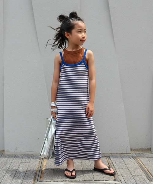 CIAOPANIC TYPY（チャオパニックティピー）の「【KIDS】バックオープンキャミワンピース（ワンピース・キッズ・ブルー/ピンク/ブラック・SMALL/MEDIUM/LARGE/X-LARGE/XX-LARGE）」の15枚目の写真