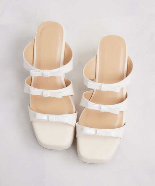 ems excite(エムズエキサイト)の「リボンサンダル(サンダル・レディース・ブラック/シルバー/オフホワイト・LARGE/MEDIUM)」の11枚目の写真