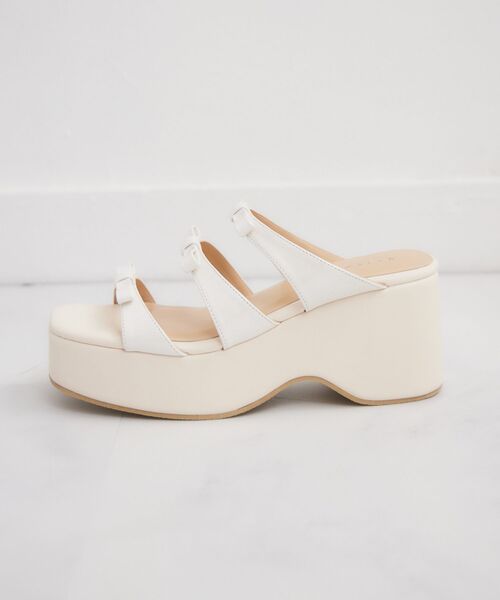 ems excite(エムズエキサイト)の「リボンサンダル(サンダル・レディース・ブラック/シルバー/オフホワイト・LARGE/MEDIUM)」の13枚目の写真