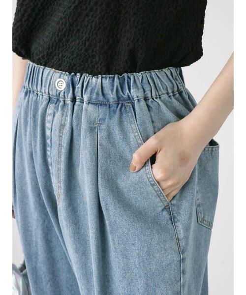 Lugnoncure(ルノンキュール)の「テーパードイージーデニムパンツ(その他パンツ・レディース・サックスブルー/ネイビー/ブラック・F)」の16枚目の写真