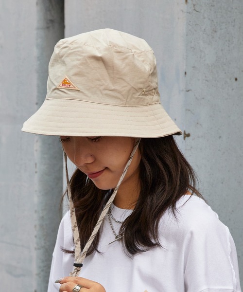 KELTY（ケルティ）の「KELTY/ケルティ Bucket hat / 撥水バケットハット バケハ パッカブル仕様 ストリート カジュアル 公園 旅行 2026年春夏（ハット・メンズ・セージグリーン/ブラック/ベージュ/ライトブルー/ネイビー/チャコールグレー・FREE）」の3枚目の写真