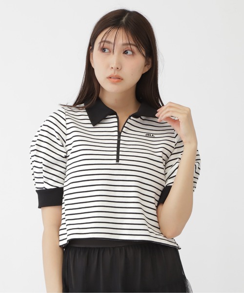 JILL by JILL STUART(ジルバイジルスチュアート)の「◇袖ボリュームポロシャツ(Tシャツ/カットソー・レディース・ホワイト系その他/ホワイト・FREE)」の10枚目の写真