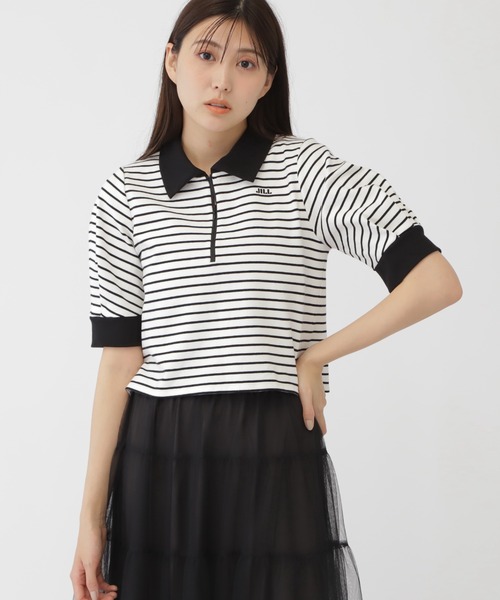 JILL by JILL STUART(ジルバイジルスチュアート)の「◇袖ボリュームポロシャツ(Tシャツ/カットソー・レディース・ホワイト系その他/ホワイト・FREE)」の11枚目の写真