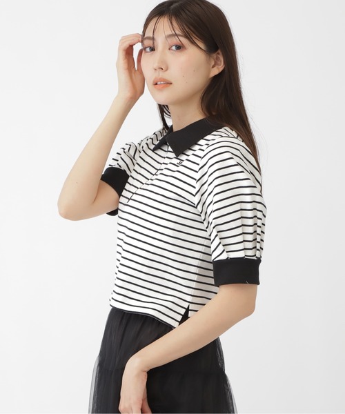JILL by JILL STUART(ジルバイジルスチュアート)の「◇袖ボリュームポロシャツ(Tシャツ/カットソー・レディース・ホワイト系その他/ホワイト・FREE)」の12枚目の写真