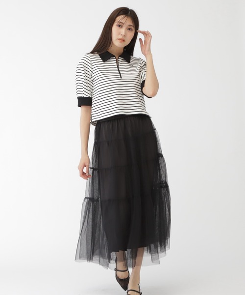 JILL by JILL STUART(ジルバイジルスチュアート)の「◇袖ボリュームポロシャツ(Tシャツ/カットソー・レディース・ホワイト系その他/ホワイト・FREE)」の13枚目の写真