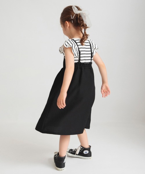 森ガール BRANSHES  ブランシェス ジャンパースカート Mサイズ お揃い】ギンガムチェックジャンパースカート ｜子供服&ベビー服