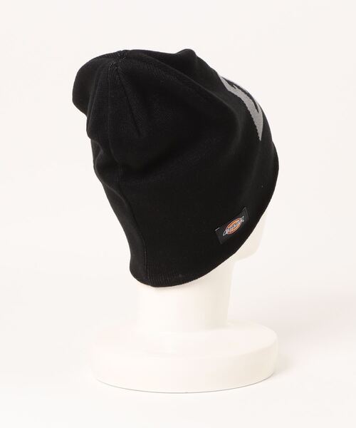 Dickies（ディッキーズ）の「Dickies EX BIG LOGO KNIT BEANIE/ロゴ/ニットビーニー/帽子/キャップ/ディッキーズ（ニットキャップ/ビーニー・メンズ・ブラック/ブラウン・FREE）」の3枚目の写真