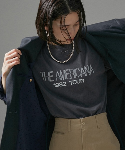 AMERICANA(アメリカーナ)の「【Americana for SALON】別注メタルボタンダブルジャケット/ブレザー(テーラードジャケット・レディース・ネイビー/グレー・FREE)」の13枚目の写真