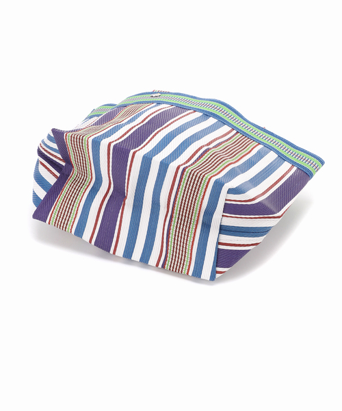 Spick & Span（スピックアンドスパン）の「ne Quittez pas / ヌキテパ Multi Stripe Mesh Small B 882041PA6（トートバッグ・レディース・パープル/イエロー・FREE）」の8枚目の写真