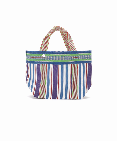 Spick & Span（スピックアンドスパン）の「ne Quittez pas / ヌキテパ Multi Stripe Mesh Small B 882041PA6（トートバッグ・レディース・パープル/イエロー・FREE）」の13枚目の写真